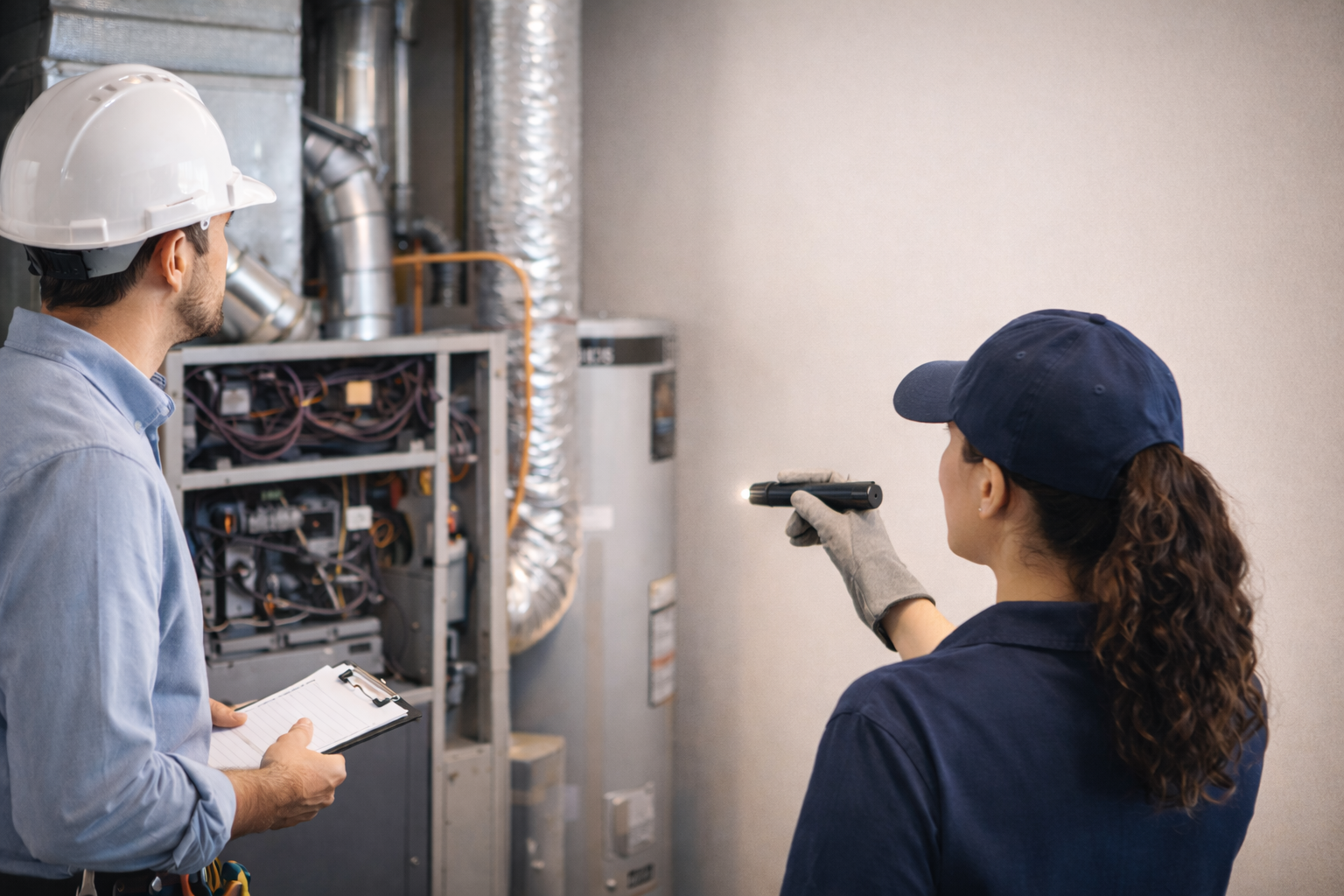 Professional home inspector examining property in Winnipeg